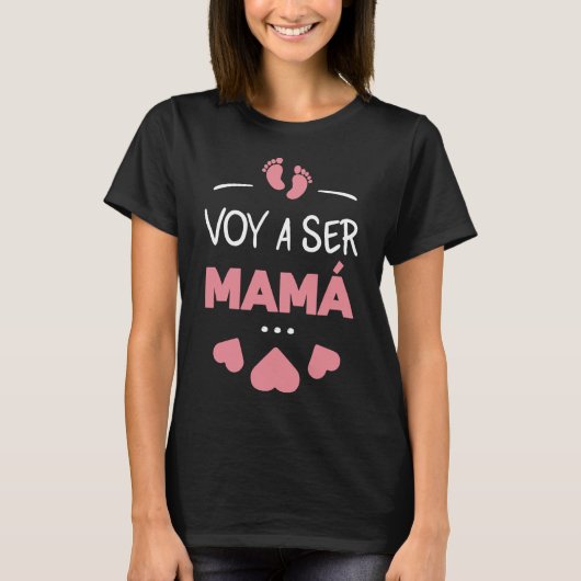 T-shirt Voy a ser mama (Devant)
