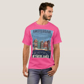 T-shirt Voyage à Amsterdam (Devant entier)