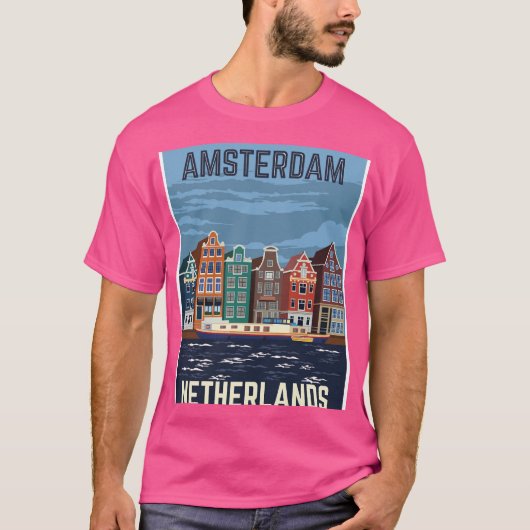 T-shirt Voyage à Amsterdam (Devant)