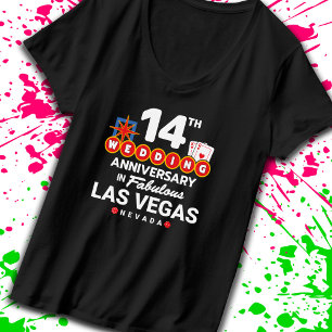 T-shirt Voyage à Las Vegas pour les 14 ans de mariage de c