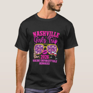 T-shirt Voyage à Nashville Filles 2026 Création de souveni