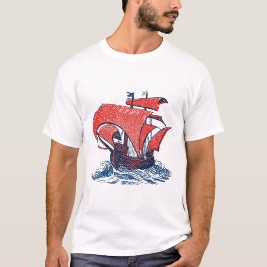 T-shirt Voyage à voile (Devant)