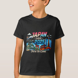 T-shirt Voyage au Japon 2025 Nous arrivons tenue de voyage