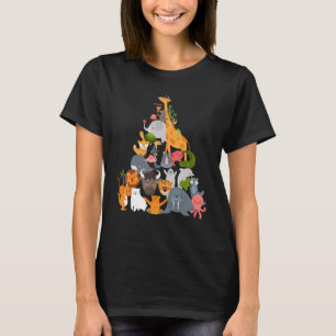T-shirt Voyage au Zoo Pyramide d'animaux
