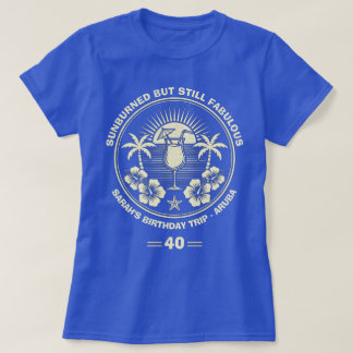 T-shirt Voyage d'anniversaire Vintage sur mesure