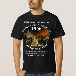 T-SHIRT VOYAGE DANS LA MACHINE À TEMPS DE TRUMP SÉISME DE