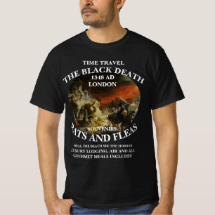 T-SHIRT VOYAGE DANS LA MACHINE À TEMPS LONDRES PESTE NOIRE