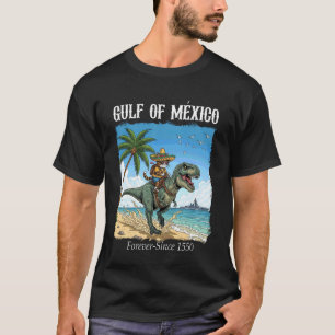 T-shirt Voyage dans le golfe du Mexique Cat & Dinosaure Go