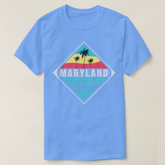 T-shirt Voyage dans le Maryland (Design devant)
