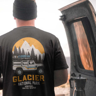 T-shirt Voyage dans le parc national de Glacier au Montana