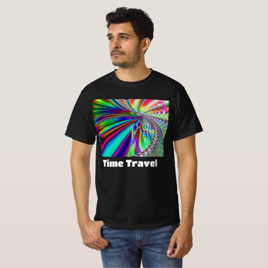 T-shirt Voyage dans le temps ( vous pouvez modifier les mo (Devant entier)