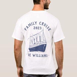 T-shirt Voyage de croisière en famille personnalisée