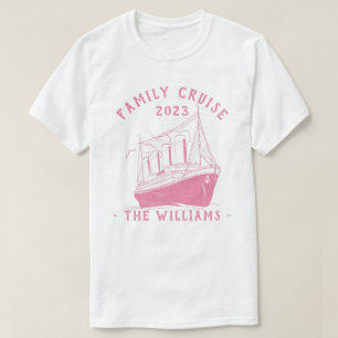 T-shirt Voyage de croisière en famille personnalisée