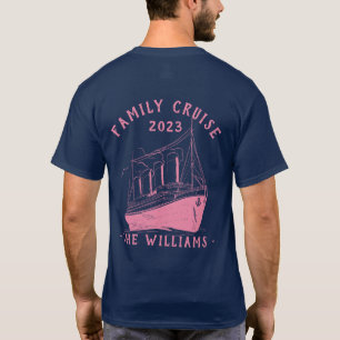 T-shirt Voyage de croisière en famille personnalisée