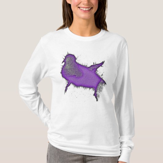T-shirt Voyage de dames d'une longue douille rêveuse (Devant)