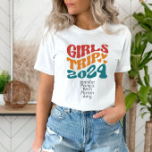 T-shirt Voyage de fille 2024 Couleurs et texte personnalis