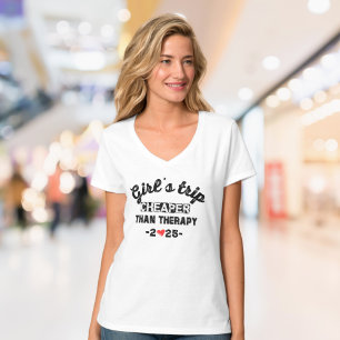 T-shirt Voyage de fille moins cher que la thérapie