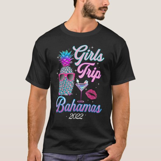 T-shirt Voyage de filles 2022 pour femmes Bahamas Enterrem (Devant)