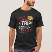 T-shirt Voyage de filles 2023 Jamaïque Week-end Voyage Gro (Devant)