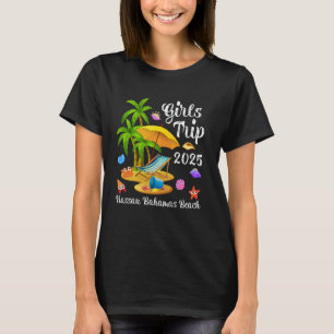 T-shirt Voyage de filles 2025 vacances d'été Nassau Bahama