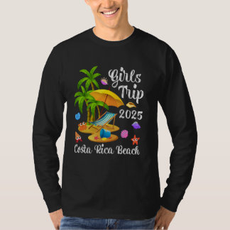 T-shirt Voyage de filles 2025 Vacances d'été Plage du Cost