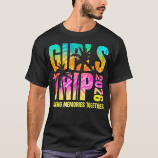 T-shirt Voyage de filles 2026 Week-end de vacances Tenue d