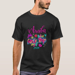 T-shirt Voyage de filles Aruba 2024 Chemises FEMMES Week-e