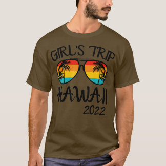 T-shirt Voyage de filles Hawaii 2022 Lunettes de soleil va