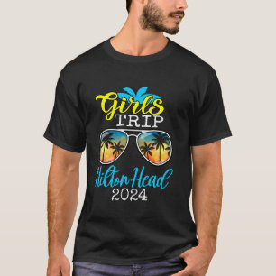 T-shirt Voyage de filles Hilton Head 2024 Week-end pour fe