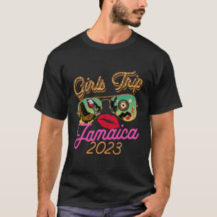 T-shirt Voyage de filles Jamaïque 2023 Voyage de filles ét