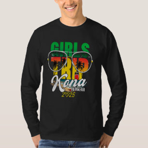 T-shirt Voyage de filles Kona Hawaii 2025 Vacances Weekend