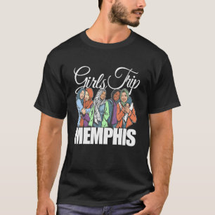 T-shirt Voyage de filles Memphis Melanin Bestie & Best Fri