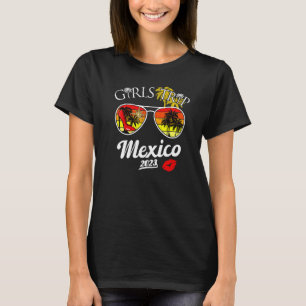 T-shirt Voyage de filles Mexique 2023 Week-end pour femmes