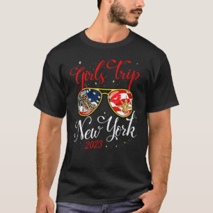 T-shirt Voyage de filles New York 2023 Week-end pour femme