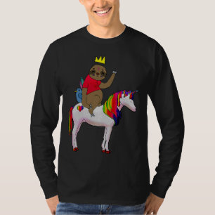 T-shirt Voyage De La Fente Sur Une Unicorne