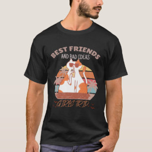 T-shirt Voyage de la fille Meilleurs amis et mauvaises idé