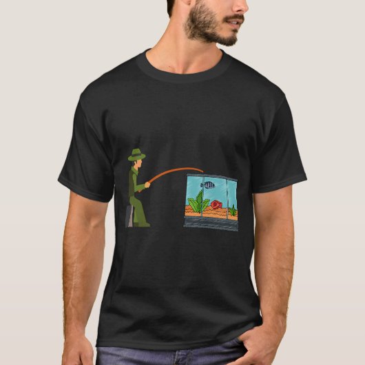 T-shirt Voyage de pêche à la maison (Devant)