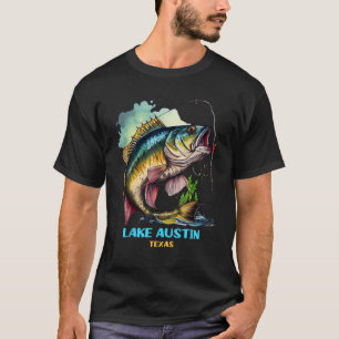 T-shirt Voyage de pêche à la mouche au lac Austin Texas TX