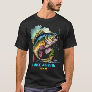 T-shirt Voyage de pêche à la mouche au lac Austin Texas TX