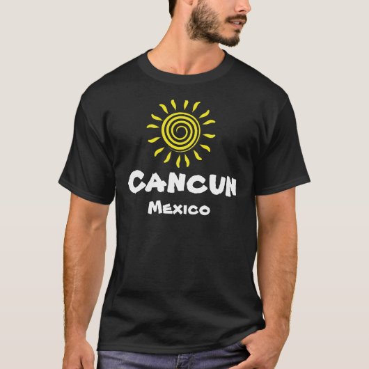 T-shirt Voyage de vacances de Cancun Mexique (Devant)