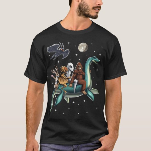 T-shirt Voyage des Cryptides (Devant)