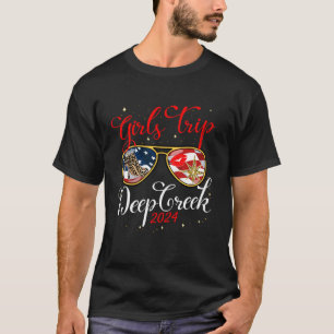 T-shirt Voyage des filles Deep Creek 2024 Week-end pour fe