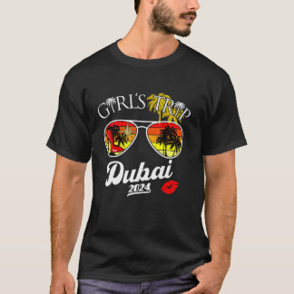T-shirt Voyage des filles Dubai 2024 Beach Womens Week-end