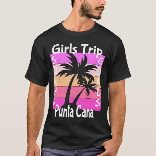 T-shirt Voyage des filles Punta Cana Anniversaire des fill (Devant)
