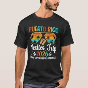 T-shirt Voyage des Meilleures Amies à Porto Rico 2026 Créa