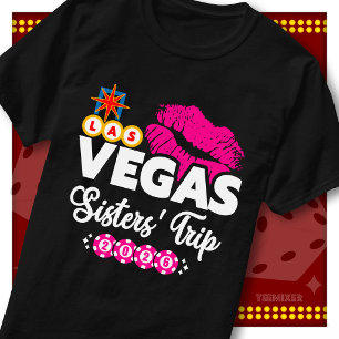 T-shirt Voyage des Sœurs à Las Vegas 2026 Fille Voyage Éto