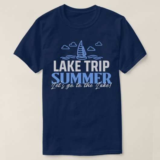 T-shirt Voyage d'été sur le lac (Design devant)