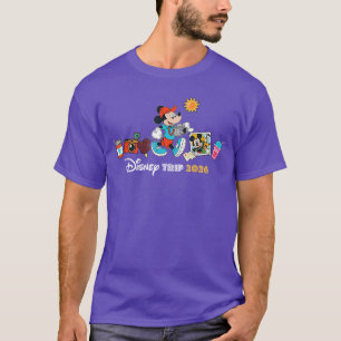 T-shirt Voyage Disney Mickey Mouse 2026 Vacances Rétro