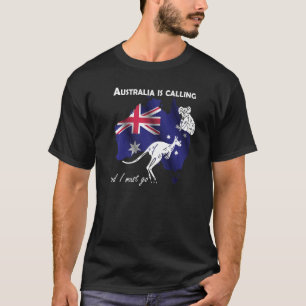 T-shirt Voyage en Australie à Koala et Kangaroo comme reto