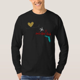 T-shirt Voyage en avion Amelia Island Floride Famille Amis